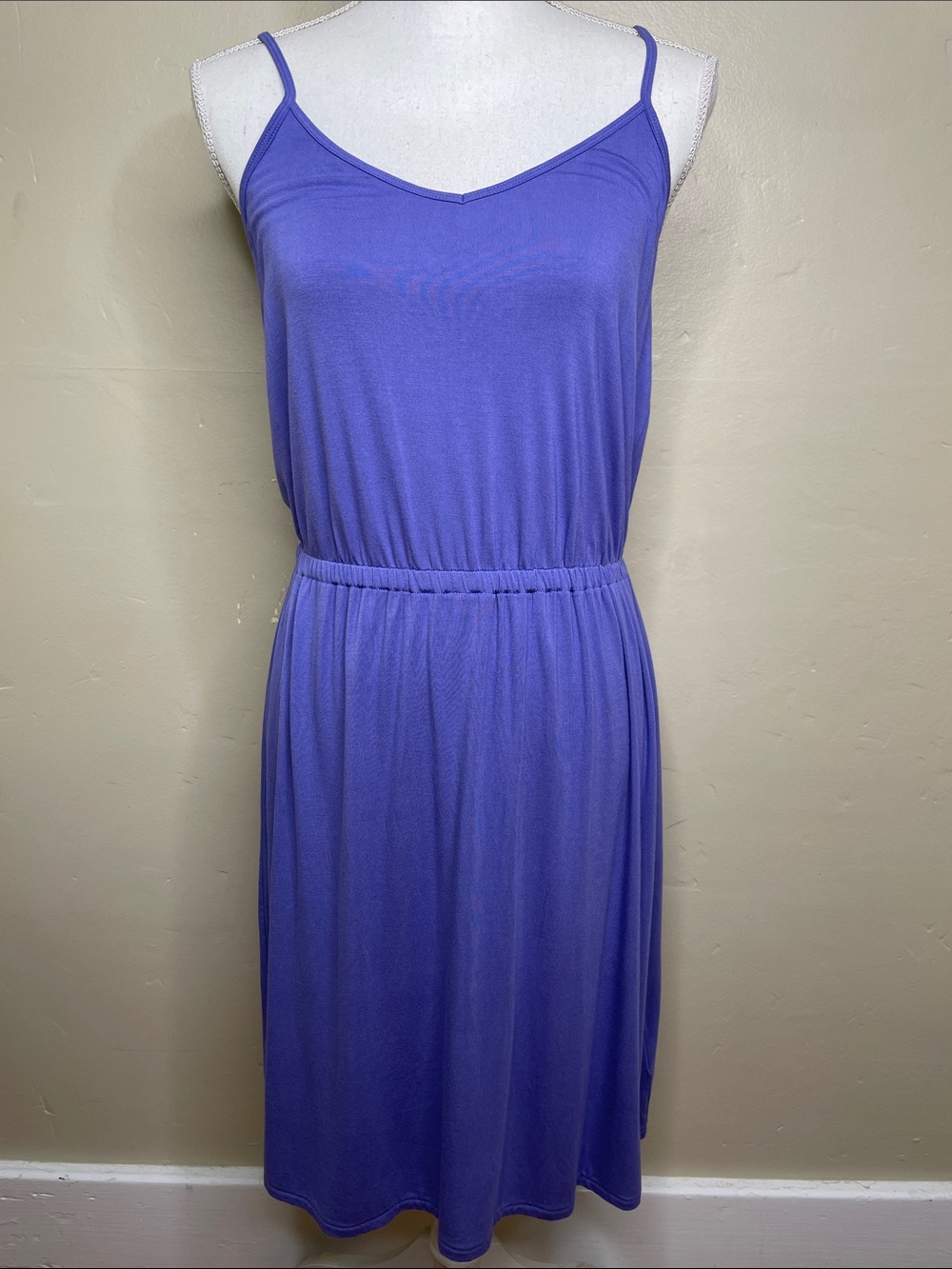 OLD NAVY Purple Soft Jersey Knit Minimalist 
 Casual Chic Cami Dress NWT Medium